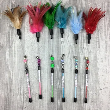 SL FEATHER SHOW CAT TEASER TOY