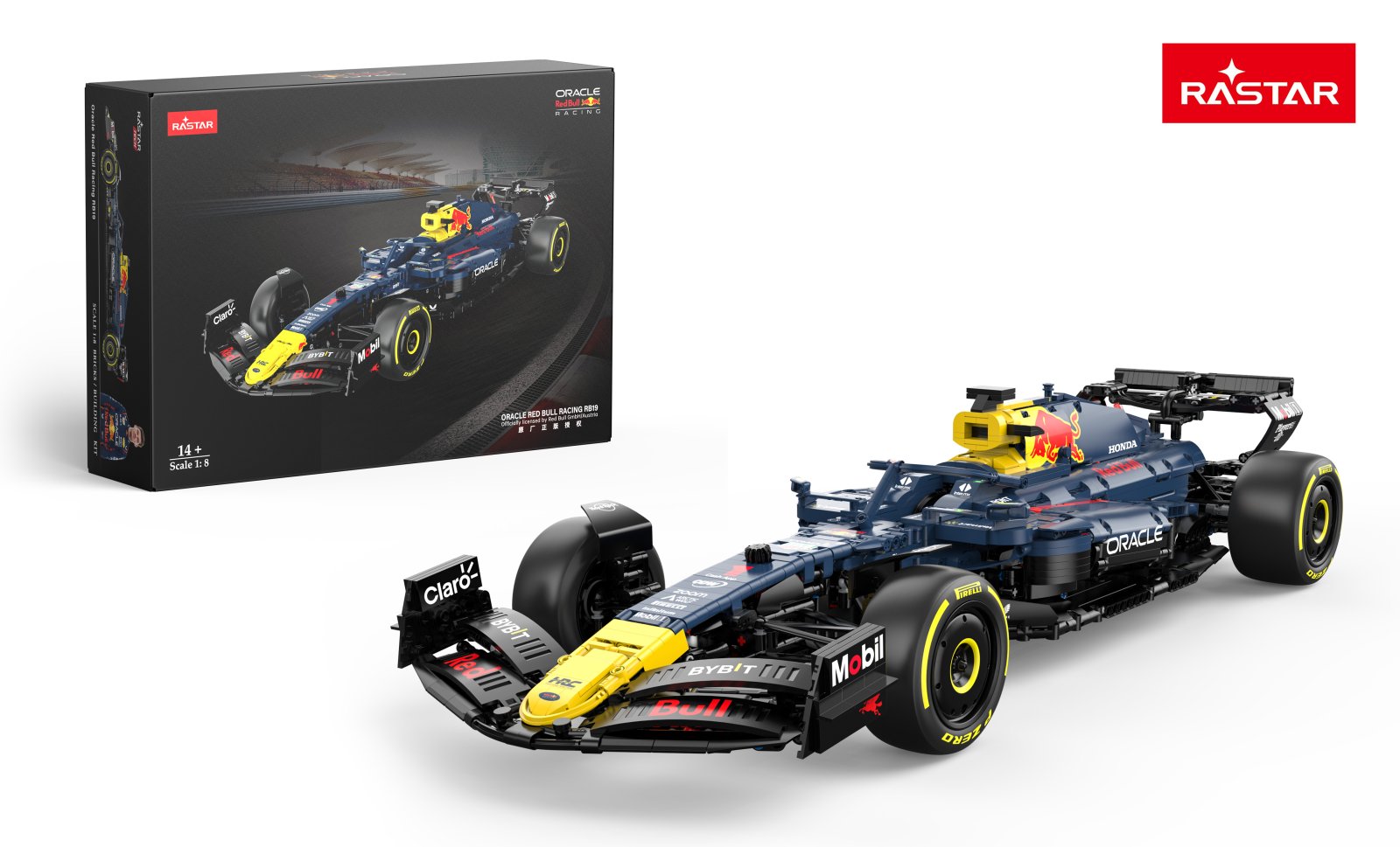 1:8 Red Bull F1 RB19 klotsid 2509tk RASTAR