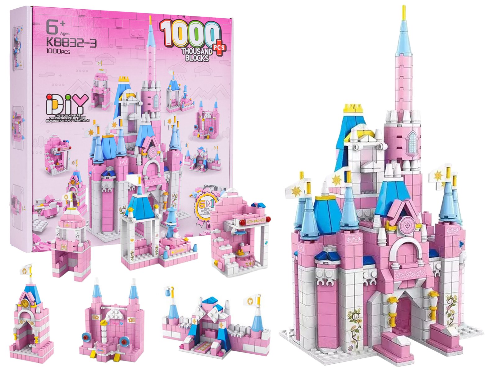 1000 kpl Prinsessalinnan rakennussarja