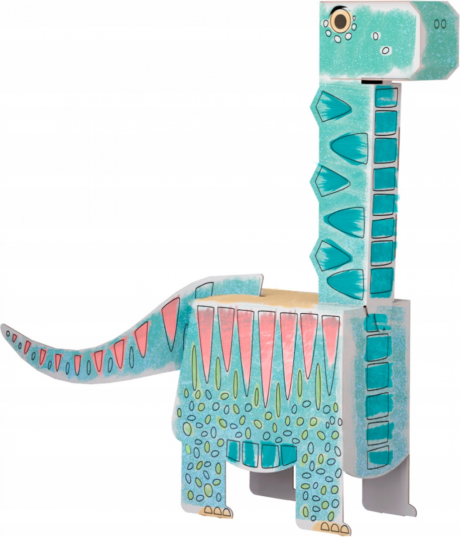 3D brontosauruse värvimisraamat
