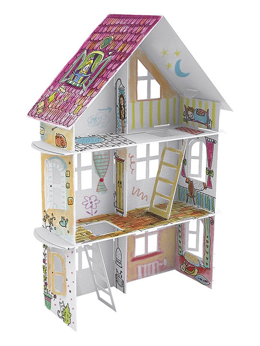 3D House XXL coloring book