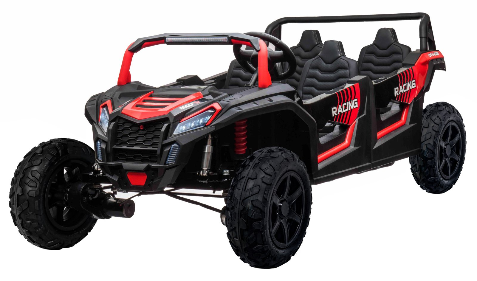 4-Seater Buggy ATV RACING UTV2000 Vehicle With Li-ion Battery Red