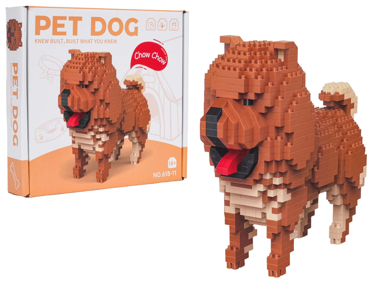 Chow chow -rakennussetti, 800 osaa