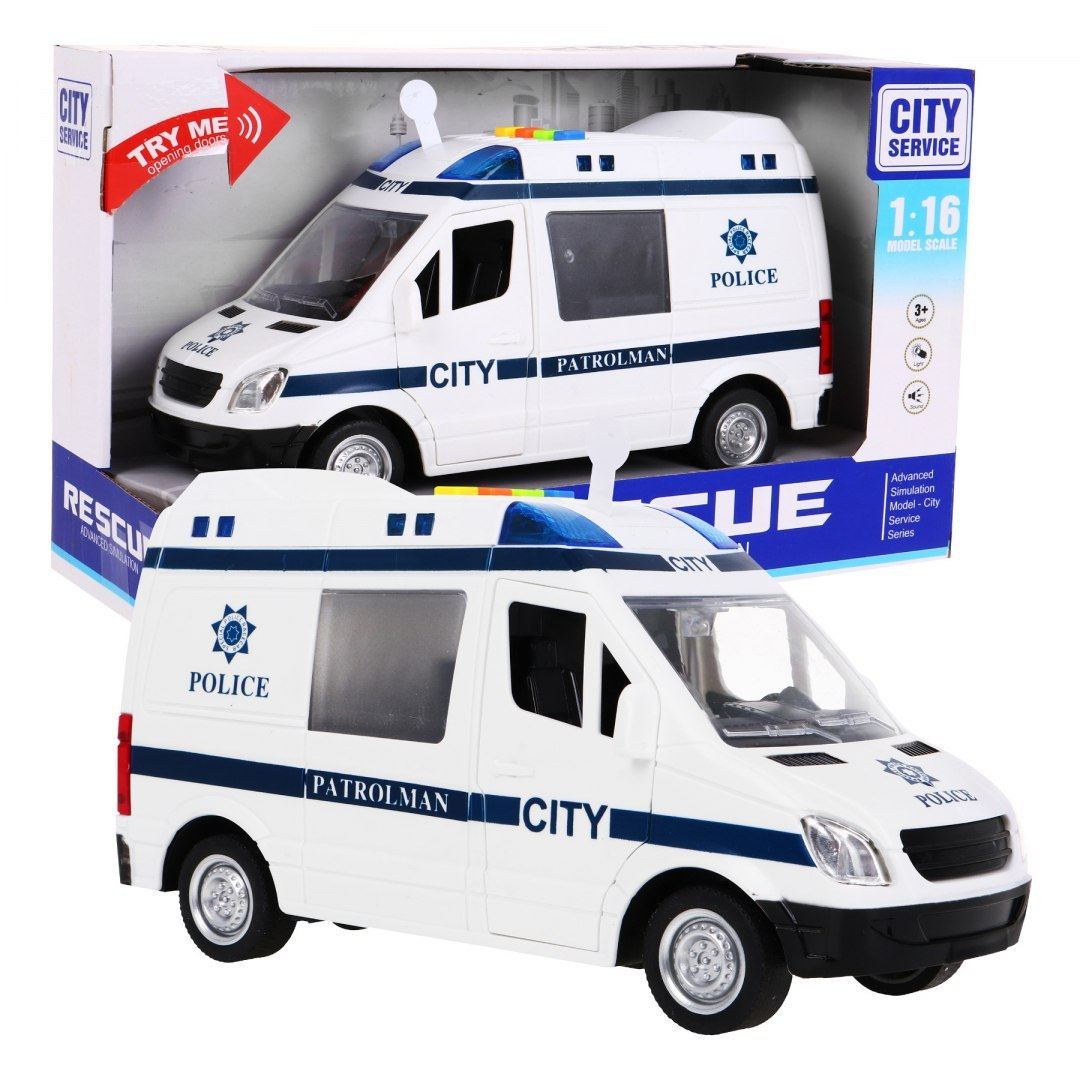 Suur politseiauto Police Light 1:16 Helid