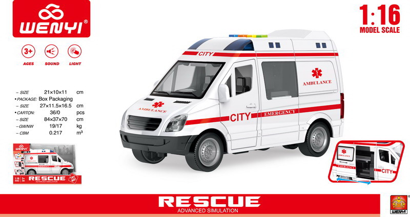 Ambulance 1:16 + Sounds and Lights