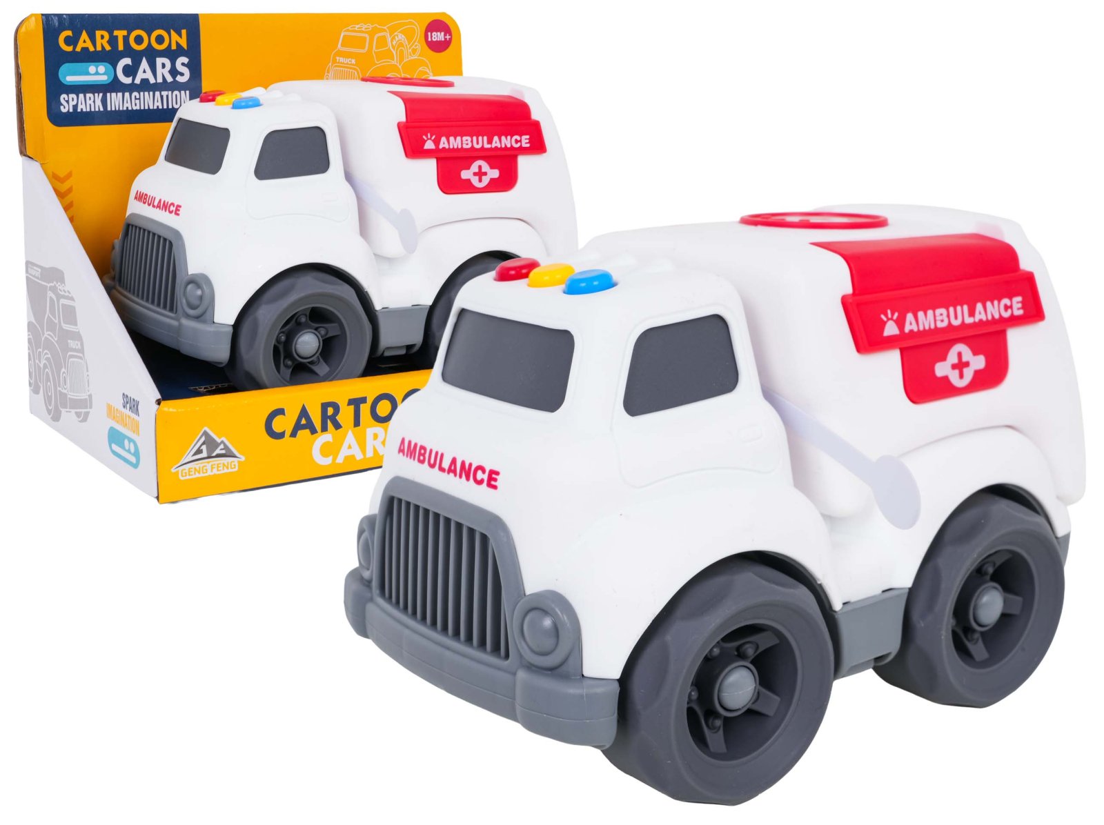 Ambulance Vehicle with Lights and Sounds Function