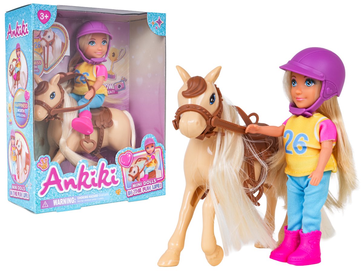 Ankiki nukk hobusega + tarvikud