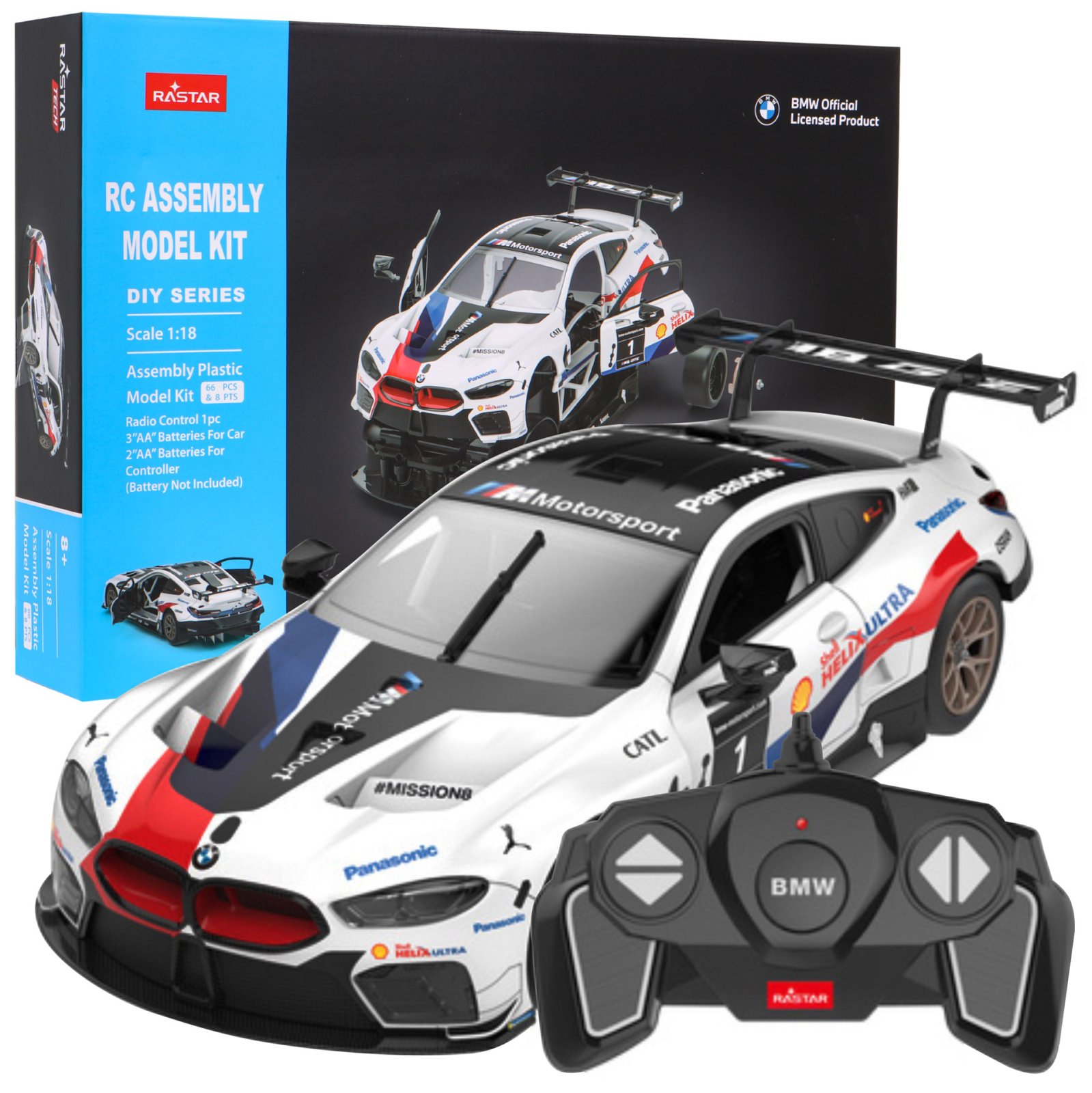 R/C auto BMW M8 GTE 1:18 RASTAR
