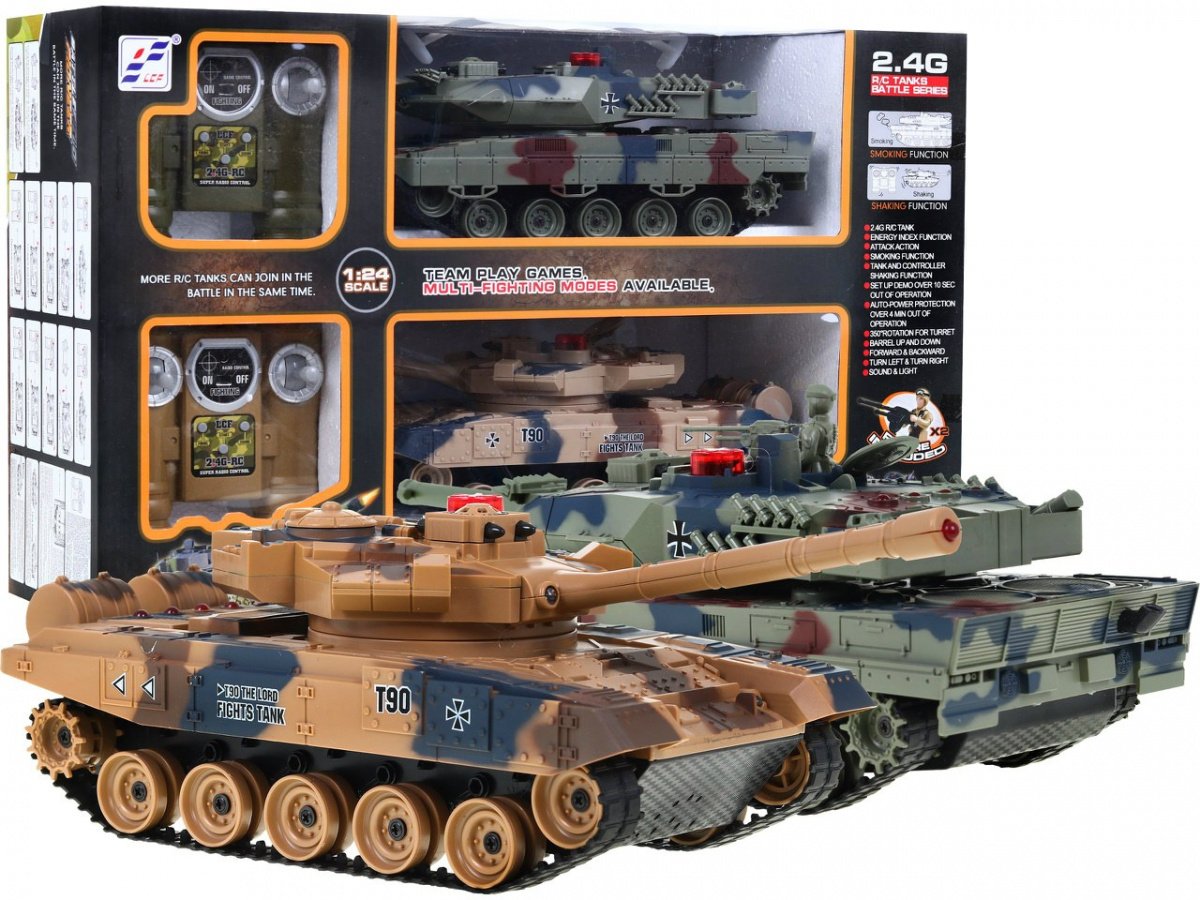 Suitsuga sõjalahing Tank R/C 2.4 G