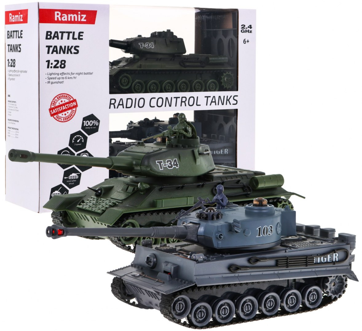 Lahingutankid Tiger vs T-34 1 28