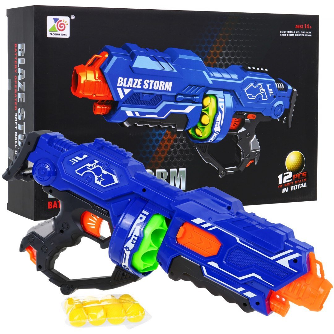 Blaze Storm sinine püstol 12 kuuliga