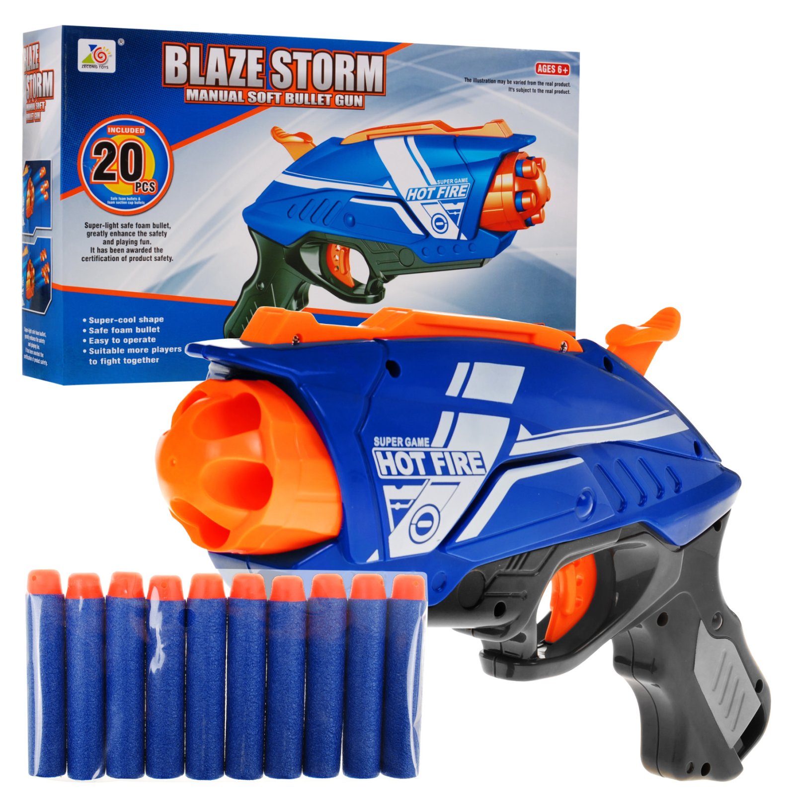 Blaze Storm väike püstol sinine