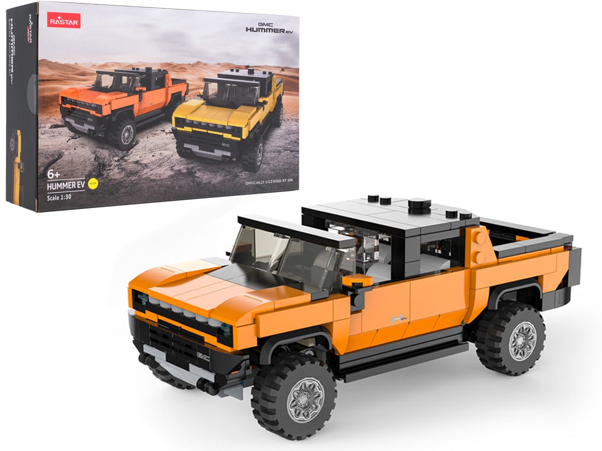 Klotsid 1:30 Hummer EV Oranž RASTAR