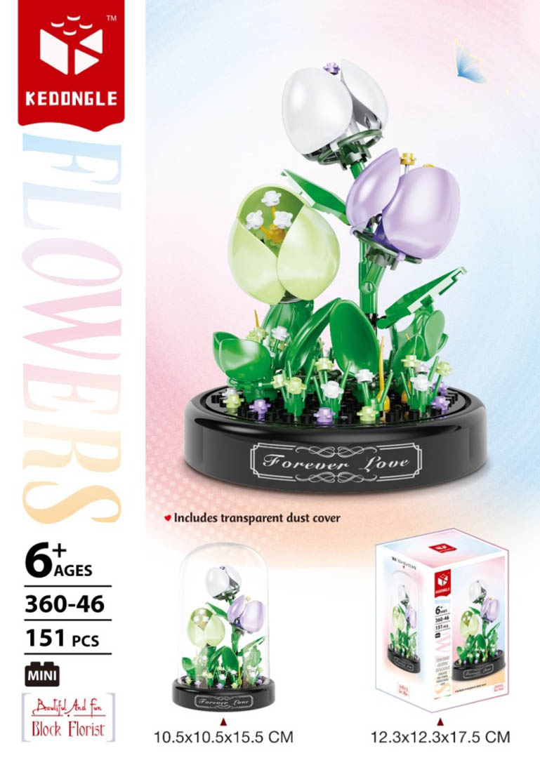 Õiekomplekt lambivarjuga 151 tk