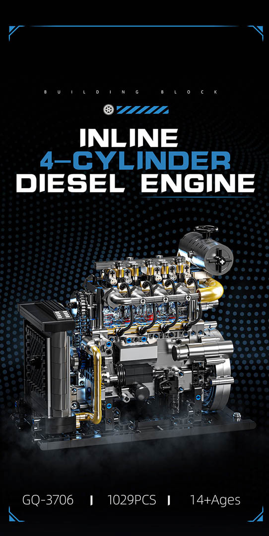 Brick set Engine 1029el.