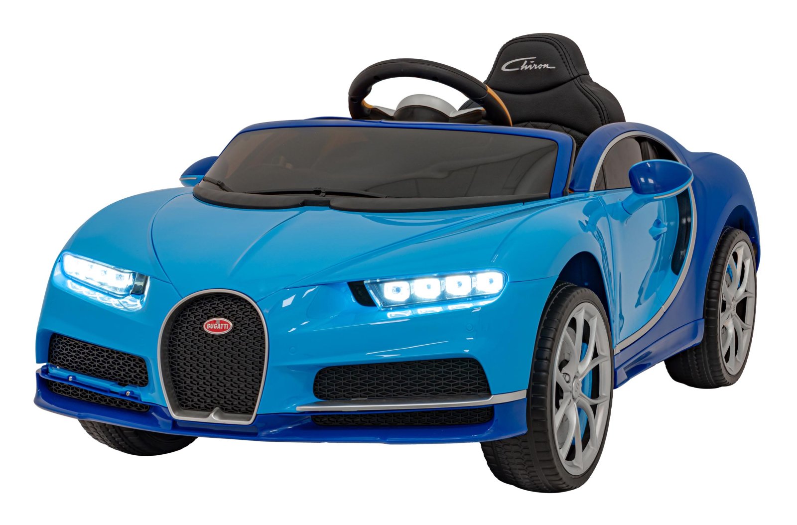 Bugatti Chiron -ajoneuvo, sininen