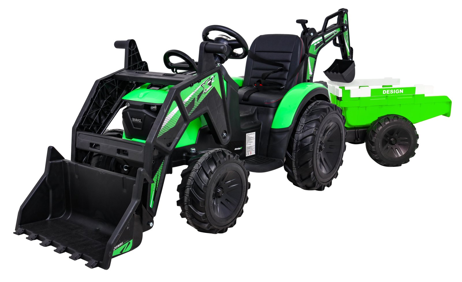 Buggy traktor haagisega 720-T Roheline