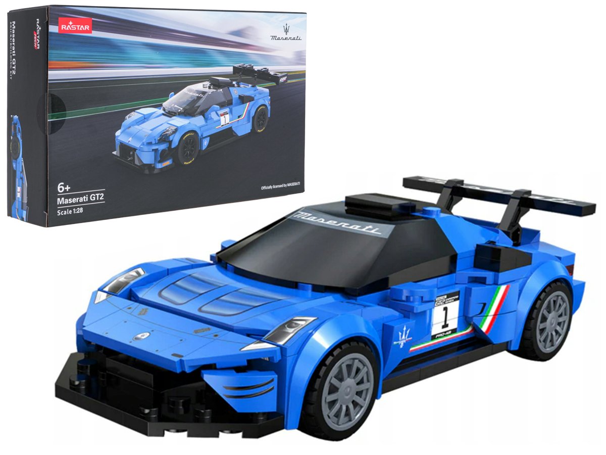 Palikka-auto 1:28 Maserati MC20 GT2 Sininen RASTAR