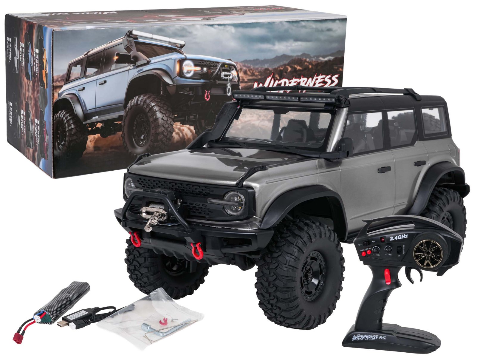 Auto R/C WILDERNESS 1:10 harmaa