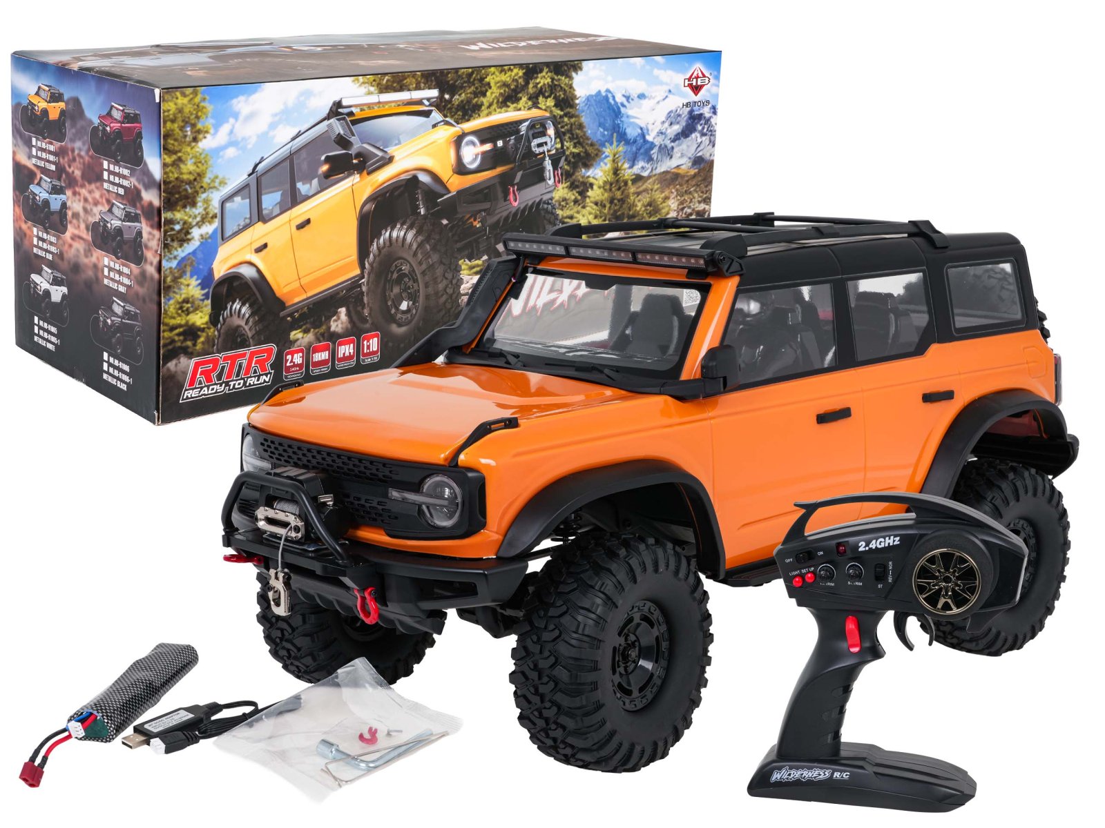 Auto R/C WILDERNESS 1:10 oranssi