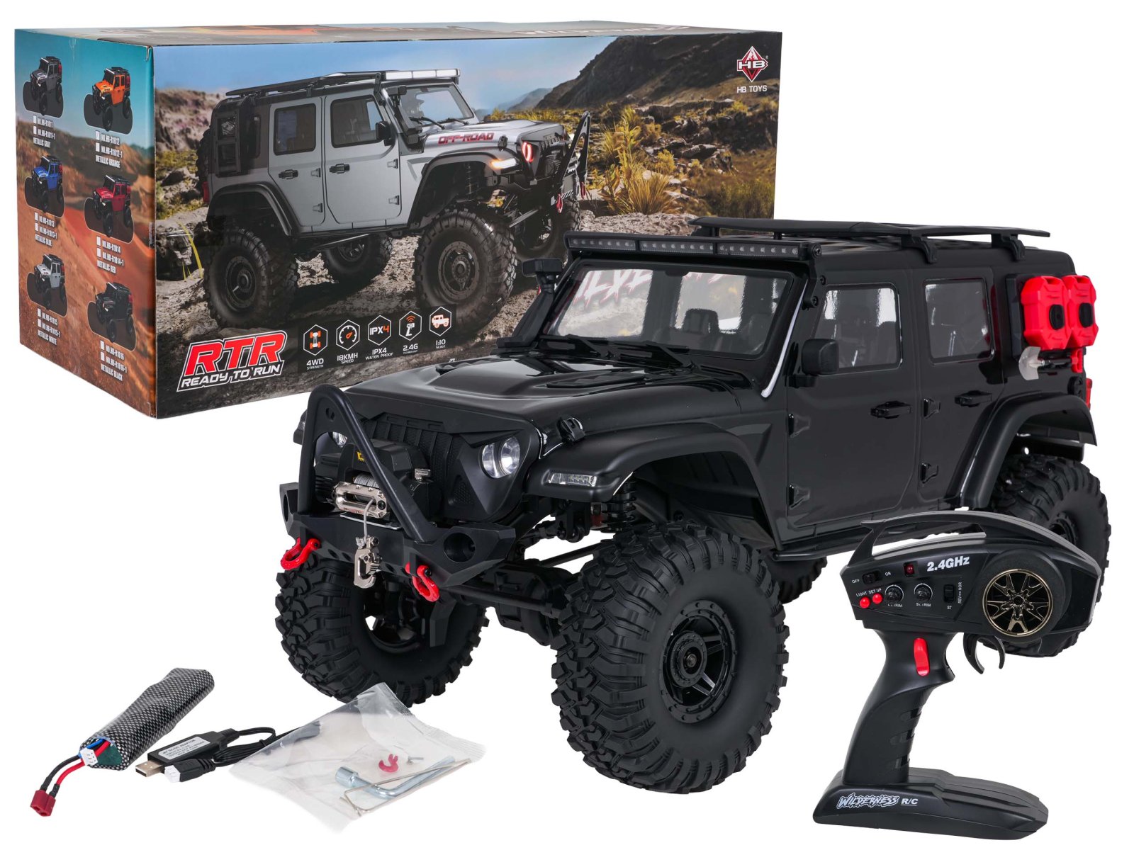 Auto R/C WILDERNESS RTR 1:10 musta