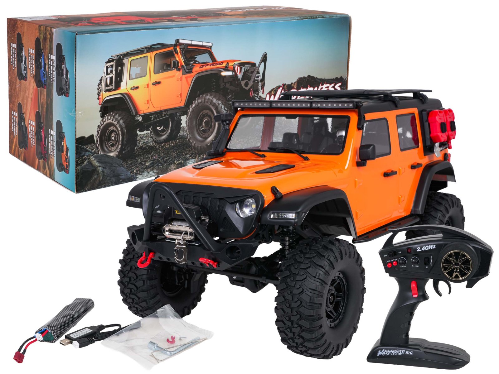 Auto R/C WILDERNESS RTR 1:10 oranssi