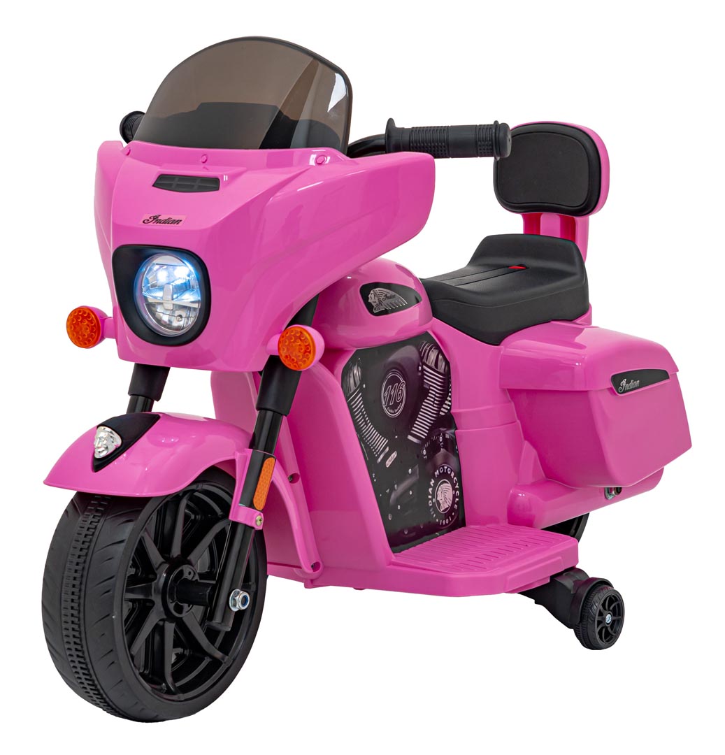 Chopper INDIAN -ajoneuvo vaaleanpunainen