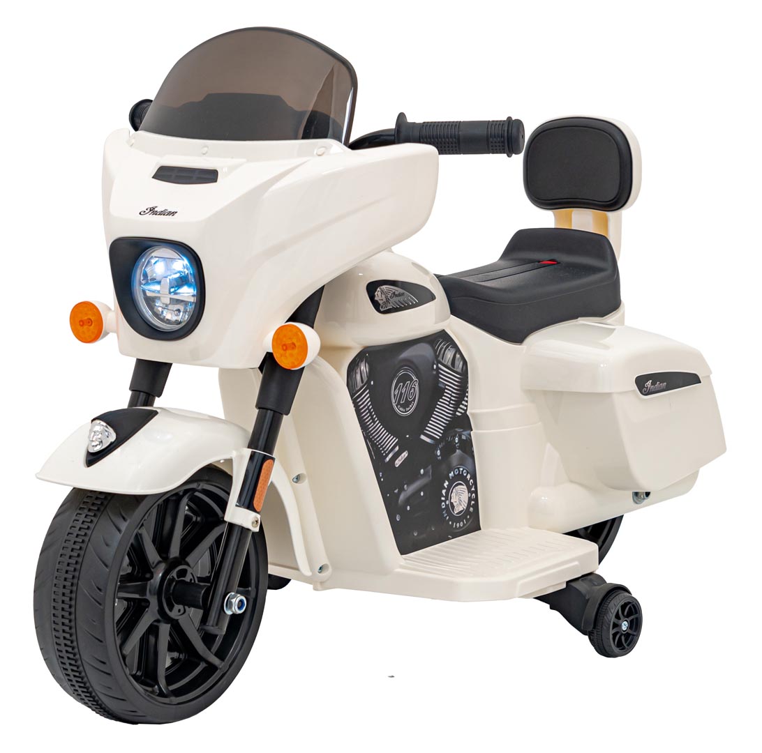 Chopper INDIAN -ajoneuvo valkoinen