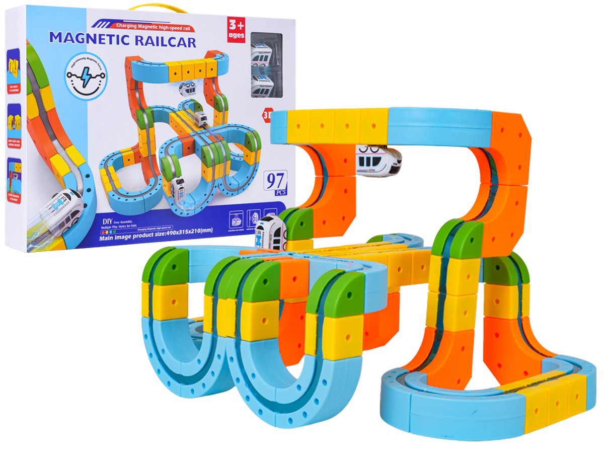 Värviline magnetrada 97 elementi
