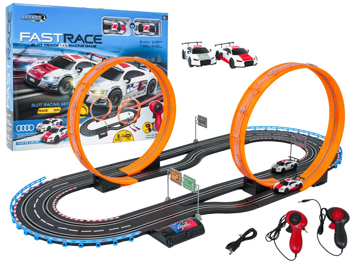 koopia: R/C AUDI võidusõidurada 1:43 - 113x54 cm