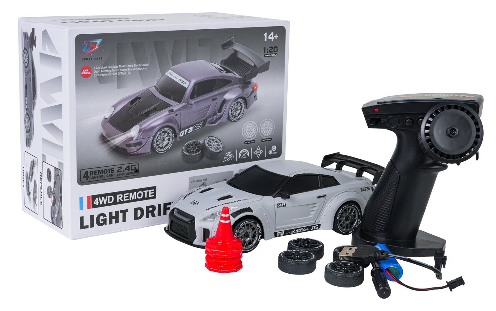 koopia: R/C driftiauto 1:20 valgusfunktsiooniga Roheline