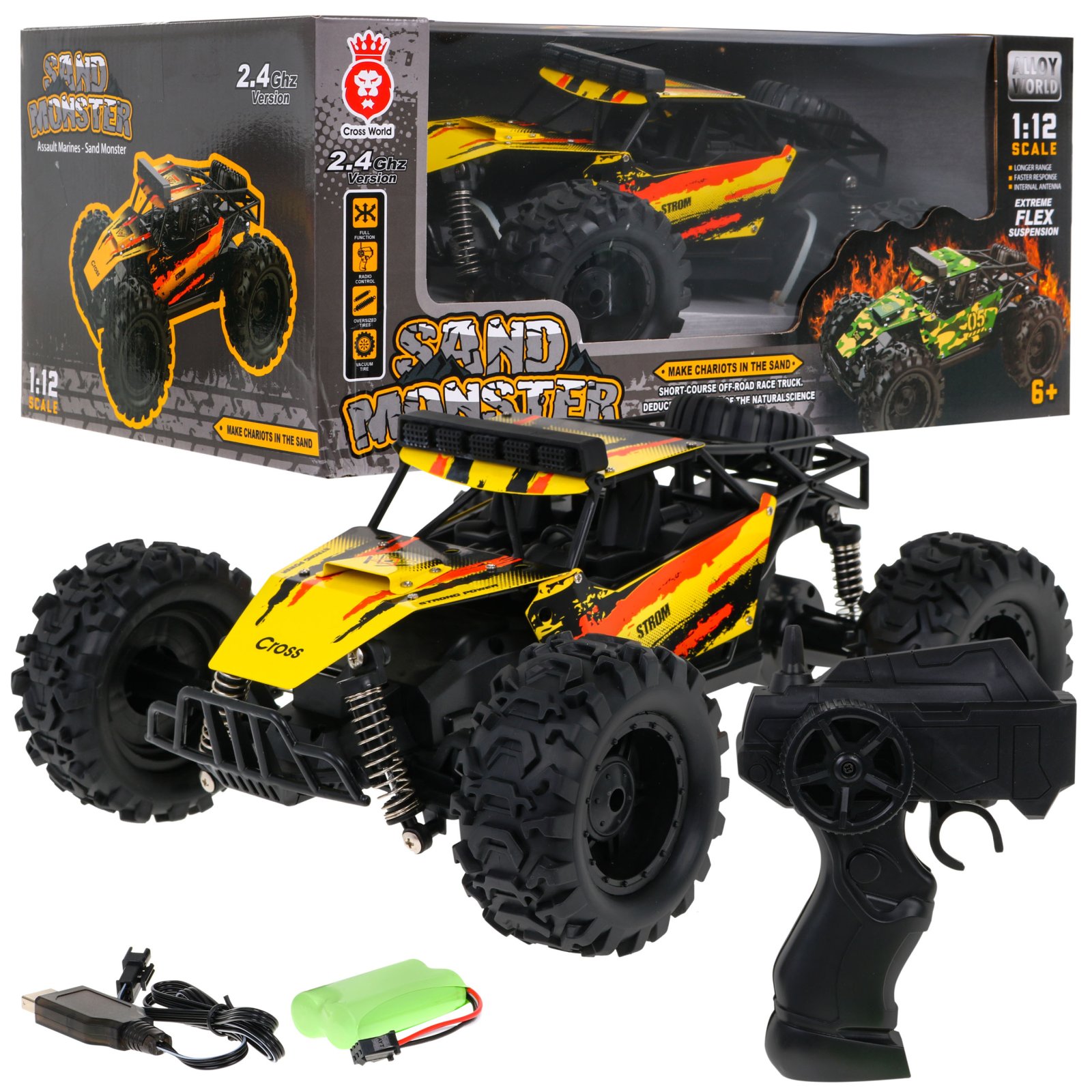Roomik R/C Monster 1:12 oranž