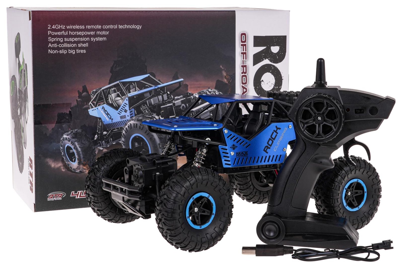 Roomikauto ROVER 1:16 raadioteel juhitav sinine
