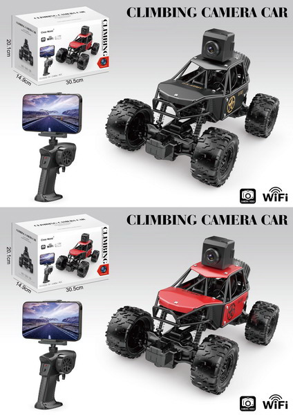 Crawler-maastur WiFi-kaameraga STAR, must