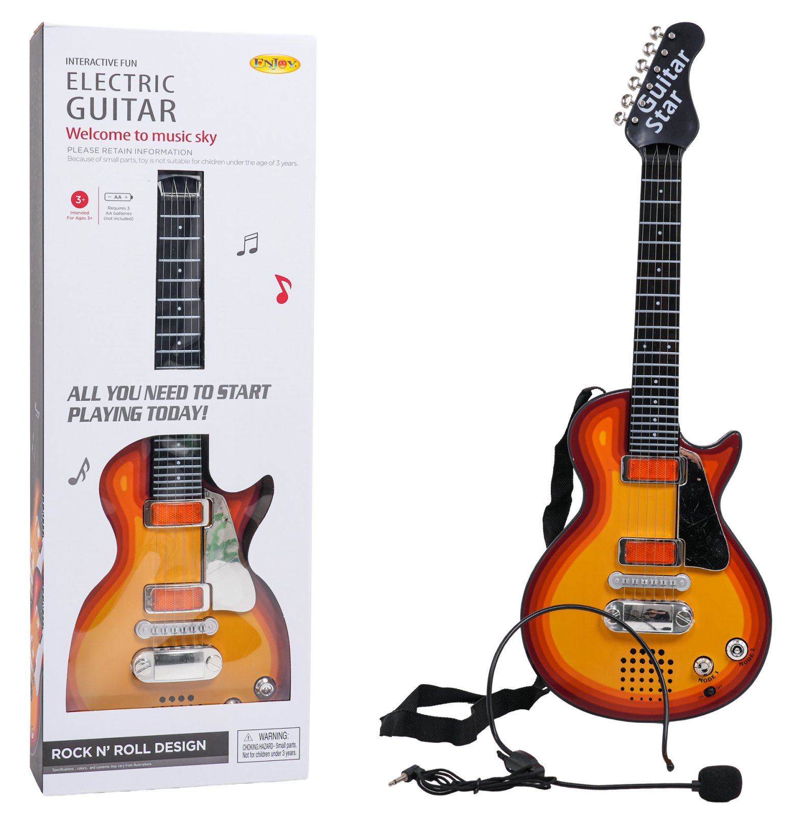 Elektrikitarr Rock Red