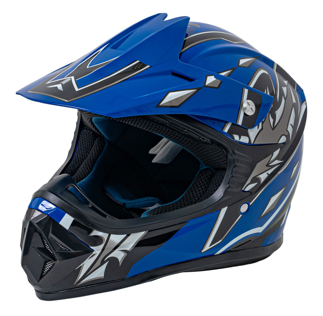 Enduro mootorrattakiiver sinine L