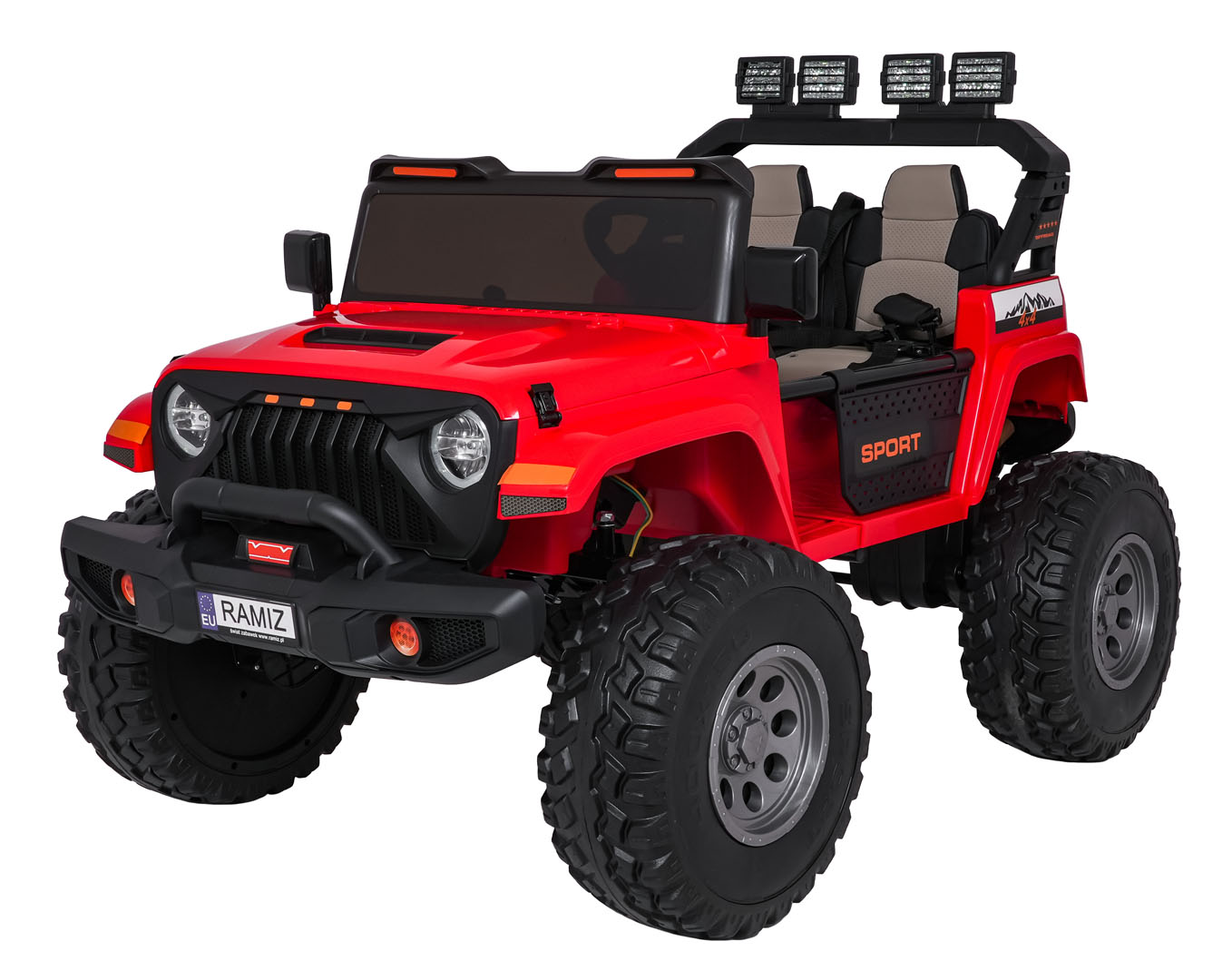 Extreme Sport 4x4 Vehicle Variable Size Red