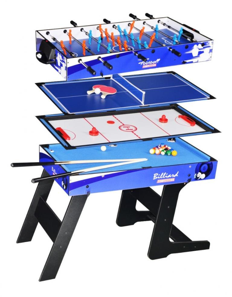 Folding table for games 4 in 1
