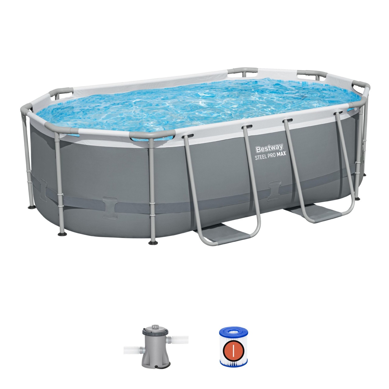 Raamiga bassein 10 FT / 305 x 200 x 84 cm Power Steel BESTWAY