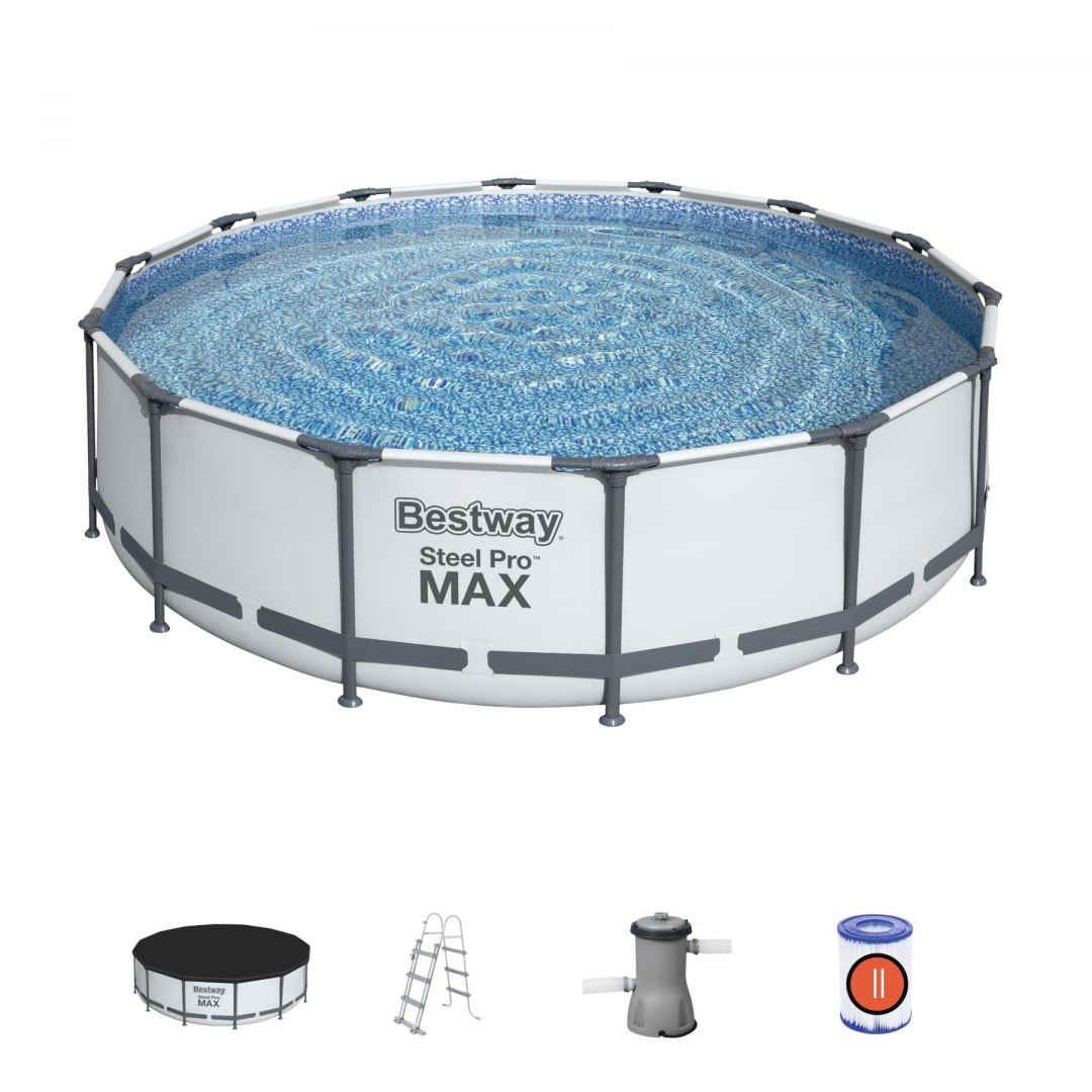 Raamiga bassein 14 FT 427 x 107 cm Steel Pro Max BESTWAY