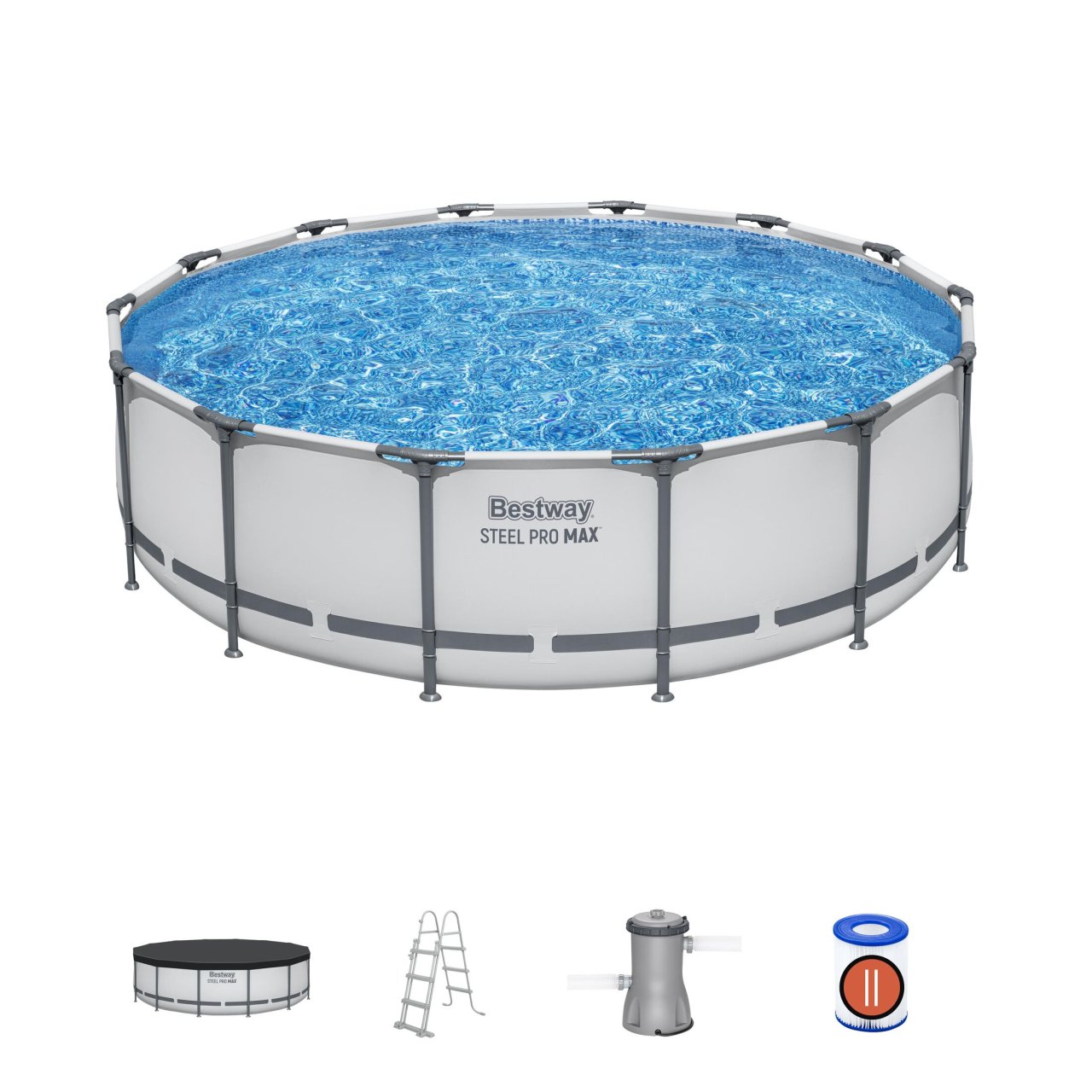 Raamiga bassein 14 FT 427 x 107 cm Steel Pro Max BESTWAY