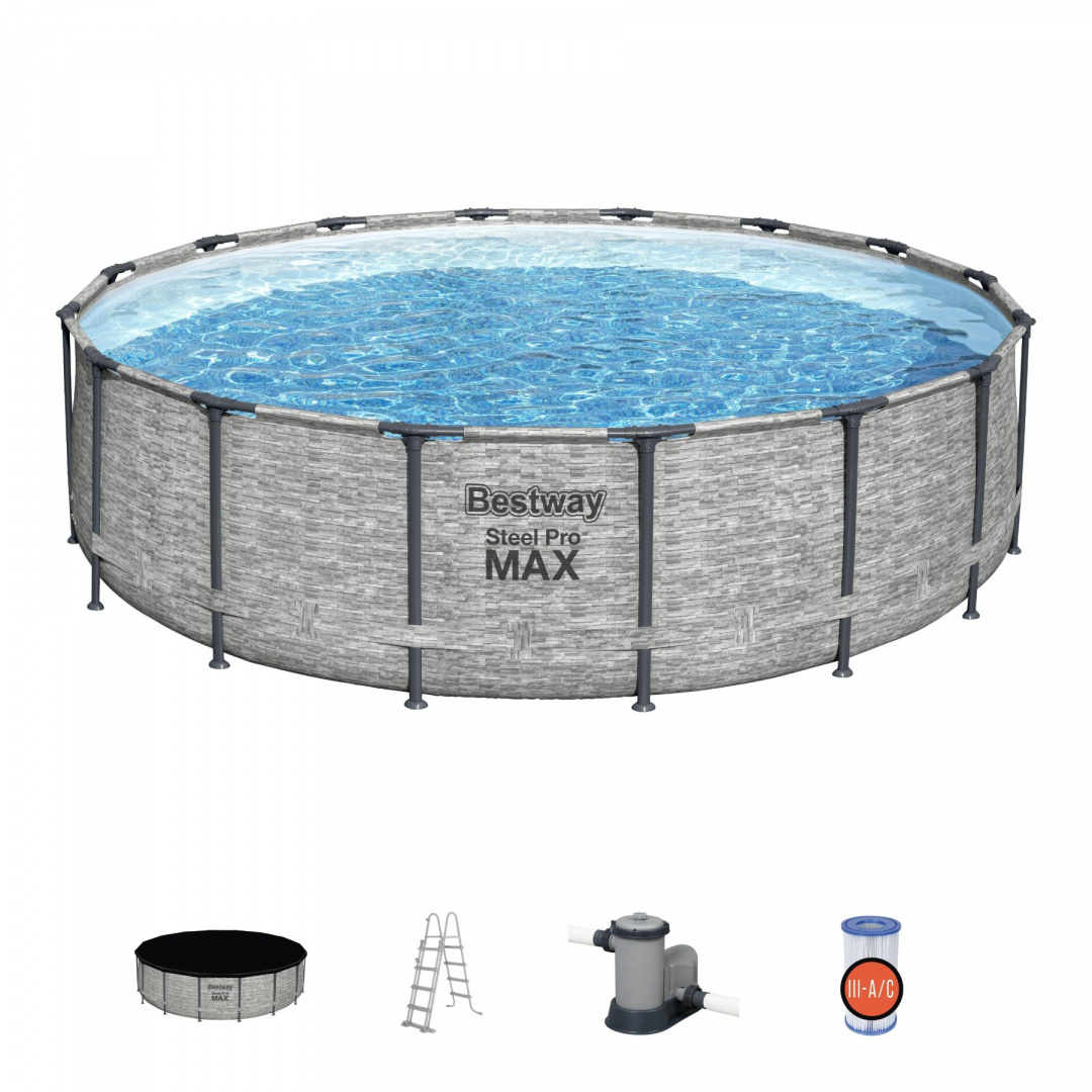 Raamiga bassein 14FT 427x122cm Steel Pro Max BESTWAY