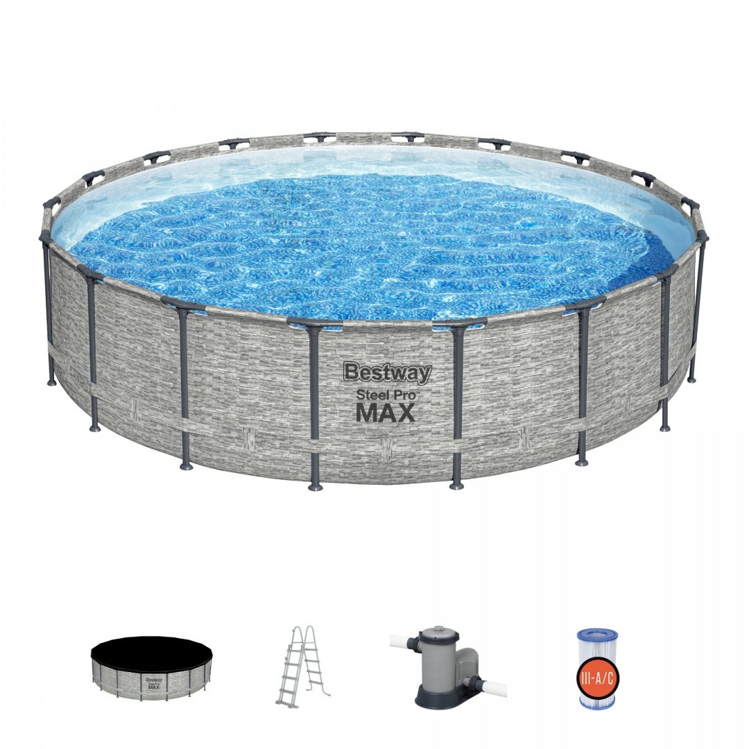 Raamiga bassein 18FT 549x122cm Steel Pro Max BESTWAY