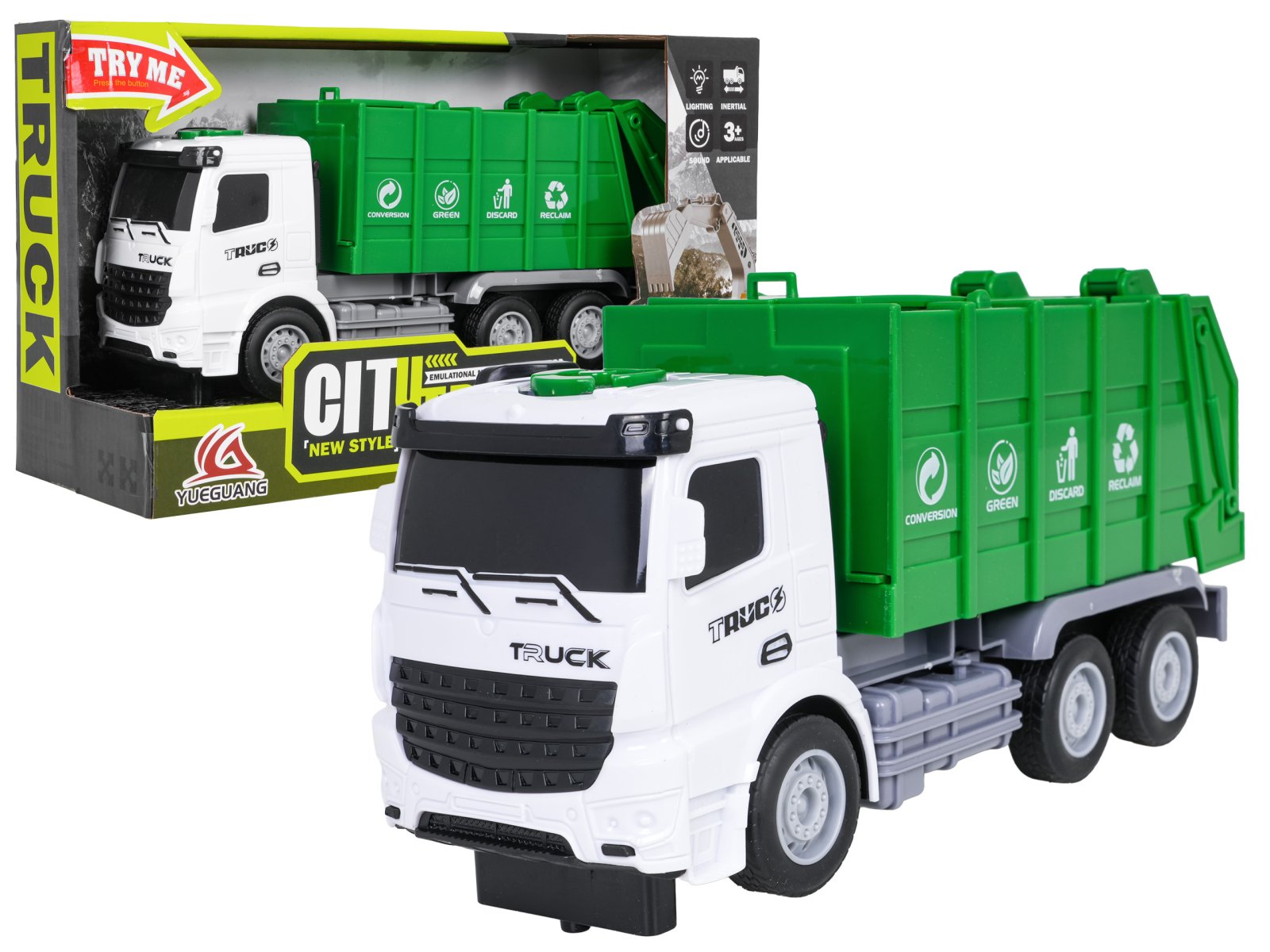 Garbage Truck with Lights and Sounds