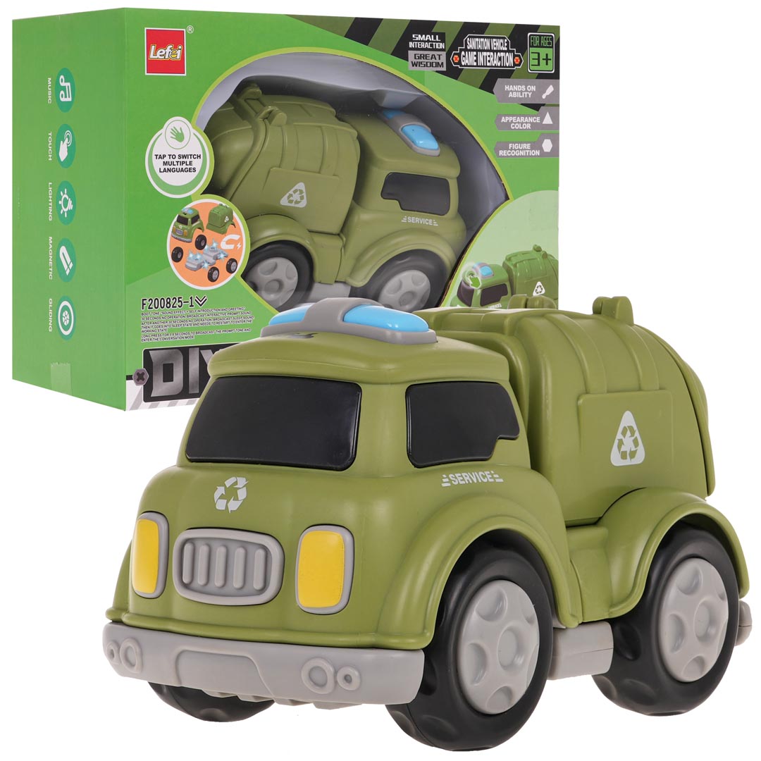 Prügiauto magnetitega