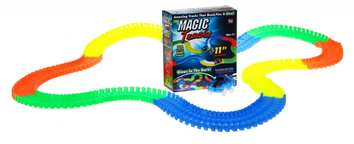 GLOW TRACK pimeässä hohtava rata