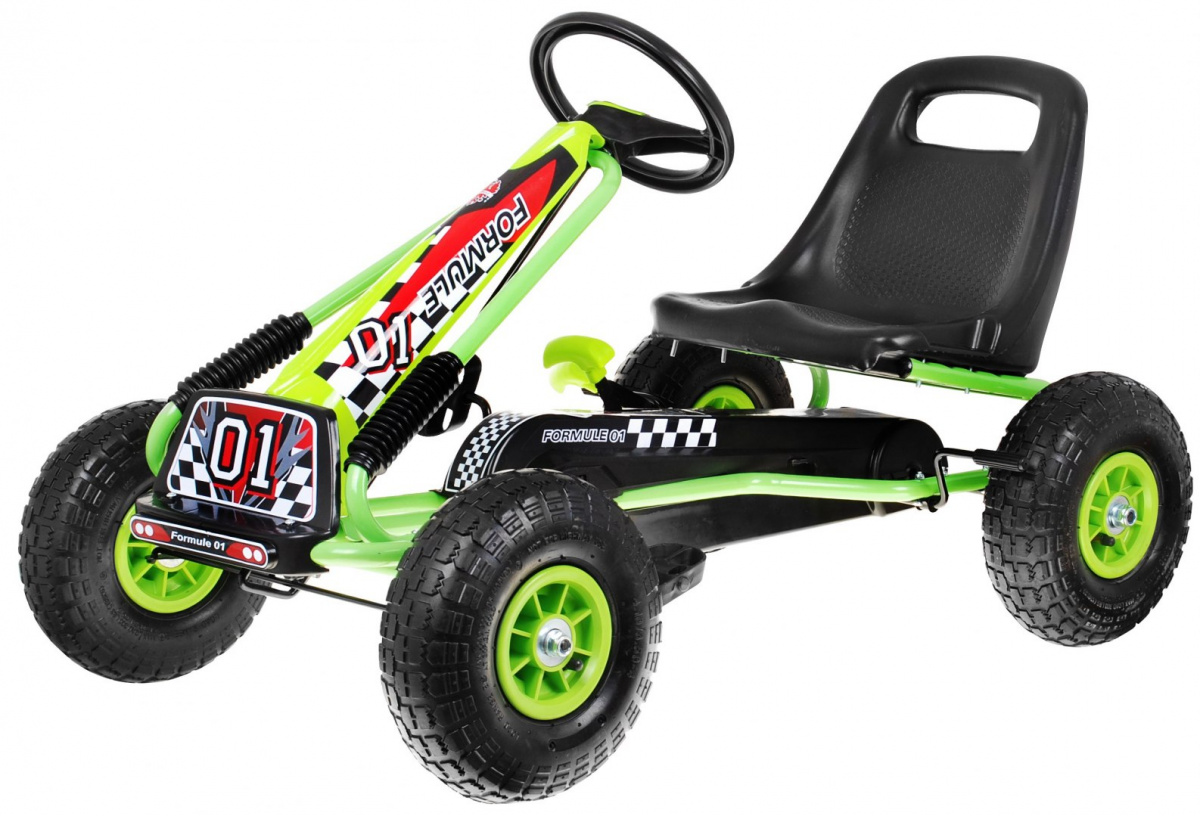 Gokart AIR rohelised pedaalid