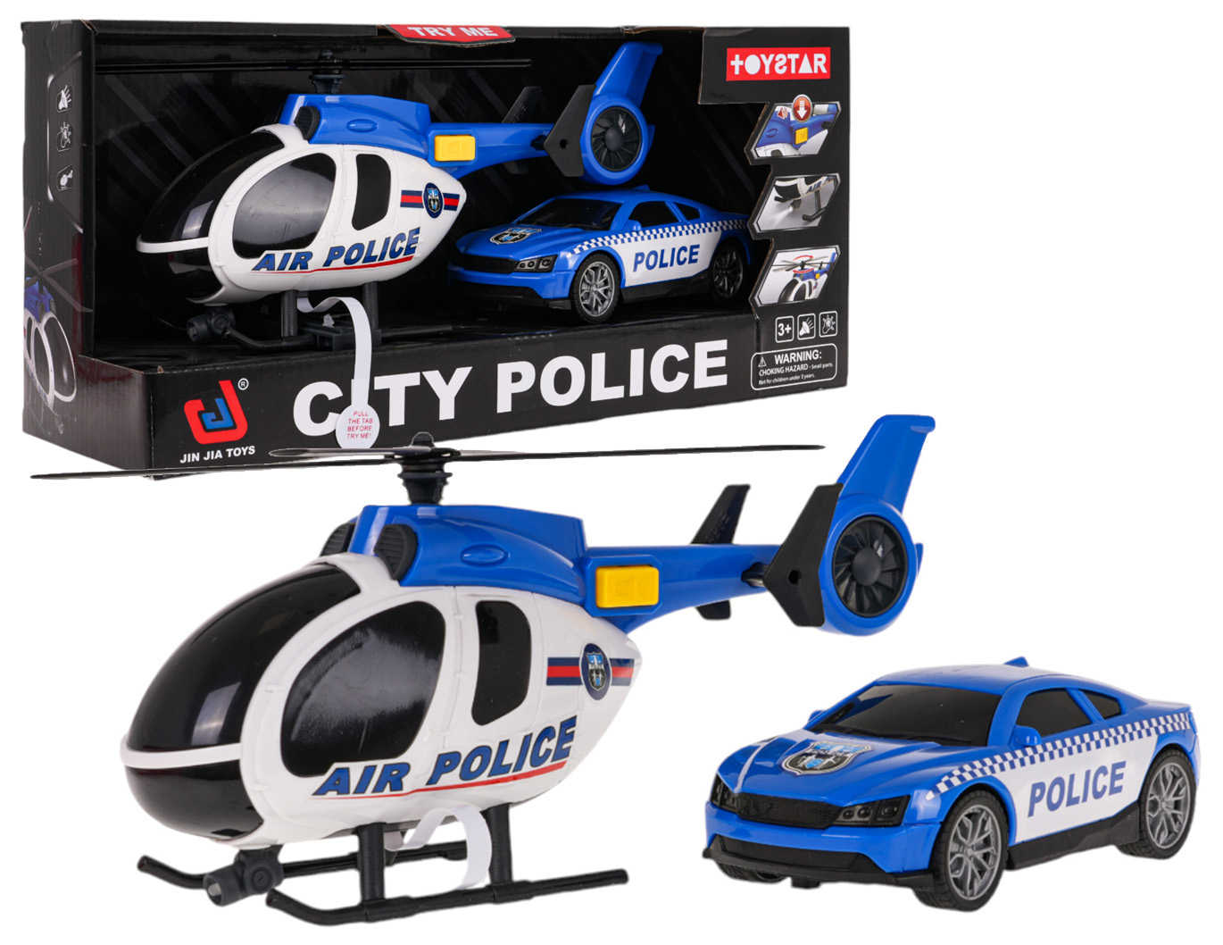 Helikopter + politseiauto komplekt