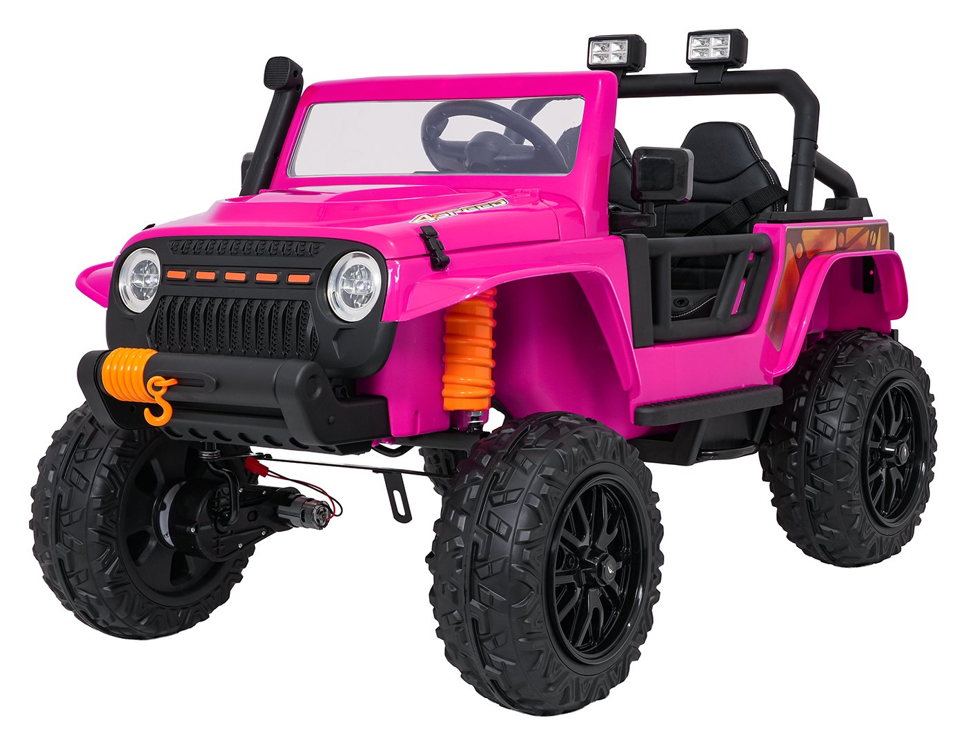Ajoneuvo Jeep Monster vaaleanpunainen
