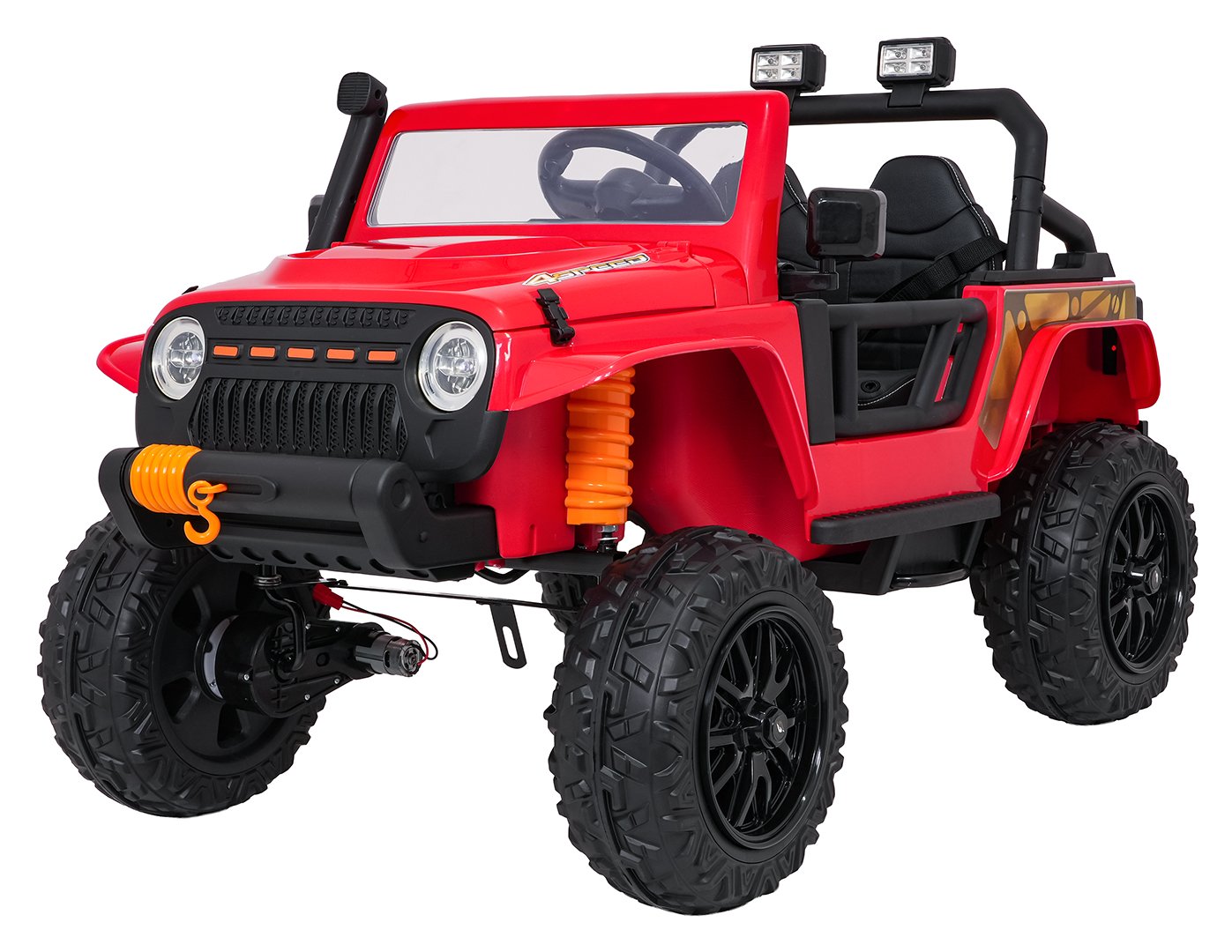 Ajoneuvo Jeep Monster punainen